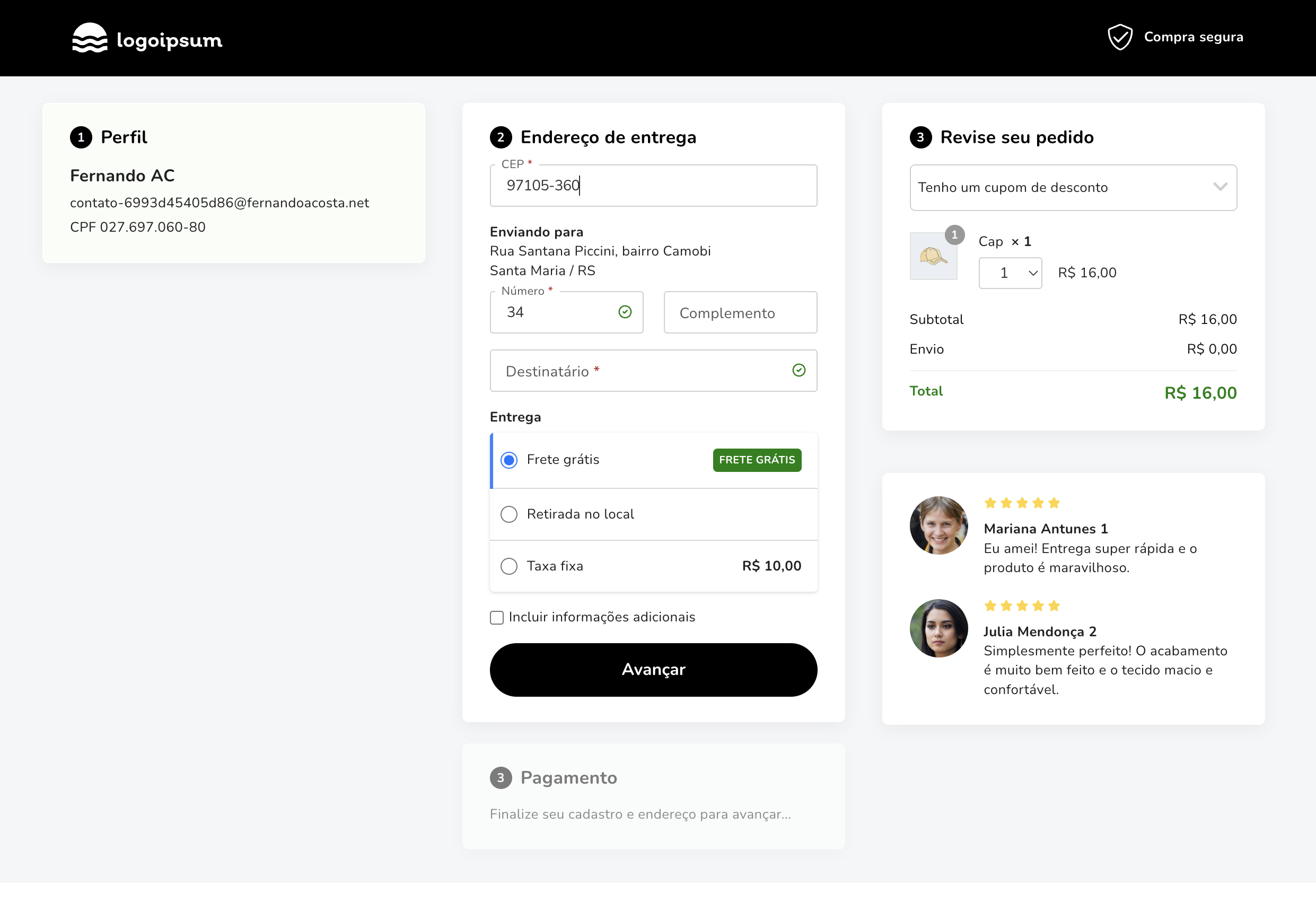 Checkout Rishi — Entrega